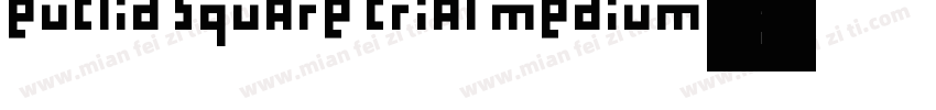 Euclid Square Trial Medium字体转换